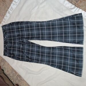 Wide Flair Plaid Pants